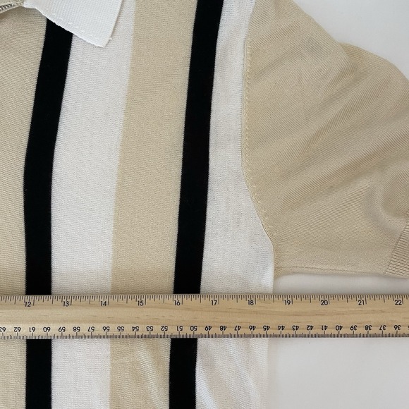 Industry Republic Clothing Shirt Mens Small S Quarter Zip Striped Knit Polo - Picture 7 of 9